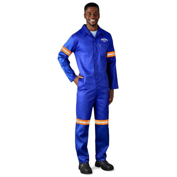 Safety Polycotton Boiler Suit Arm Leg OR Tape