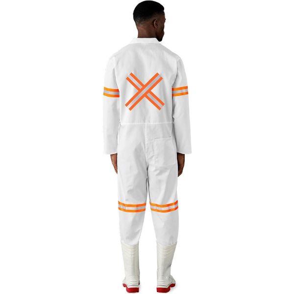 Safety Poycotton Boiler Suit Arms Leg Back OR Tape
