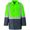 Hazard Padded Two Tone Hi Viz Jacket