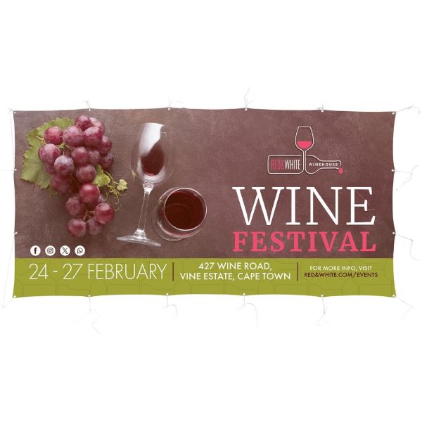 Subli Display Fabric Banner 2.45m X 1.2M