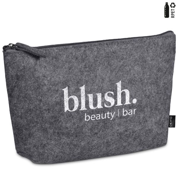 Okiyo Kesho Recycled Pet Felt Mini Cosmetic Bag