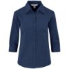 Ladies 3 4 Sleeve Micro Check Shirt