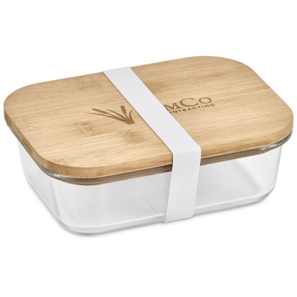 Okiyo Moshi Glass And Bamboo Lunch Box