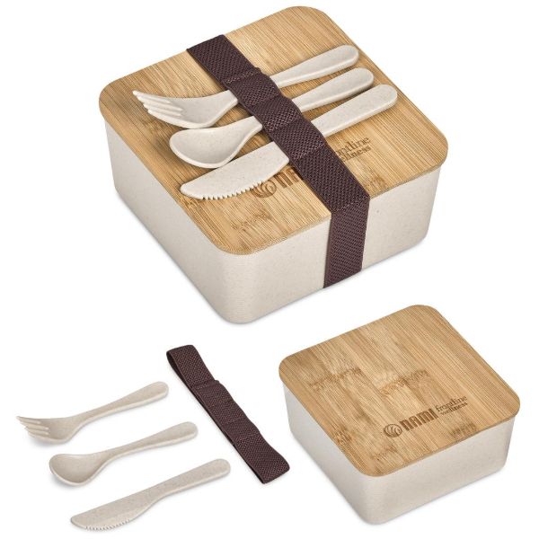 Okiyo Wani Wheat Straw And Bamboo Lunch Box
