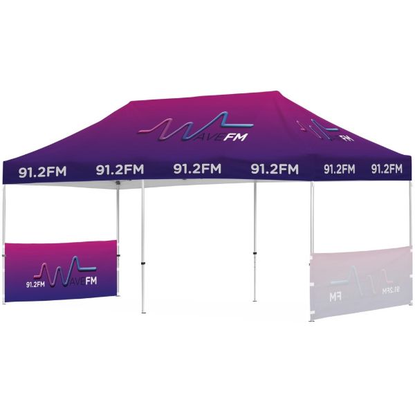 Ovation Gazebo 6 X 3m 2 Short Half Wall