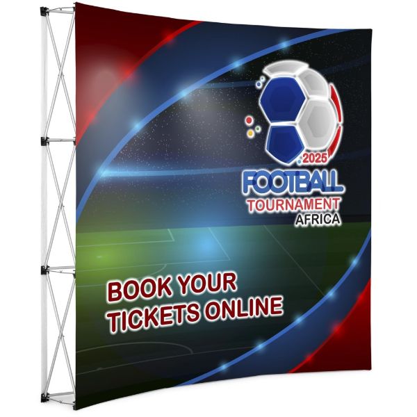 Legend Curved Banner Wall 2.15 X 2.25m