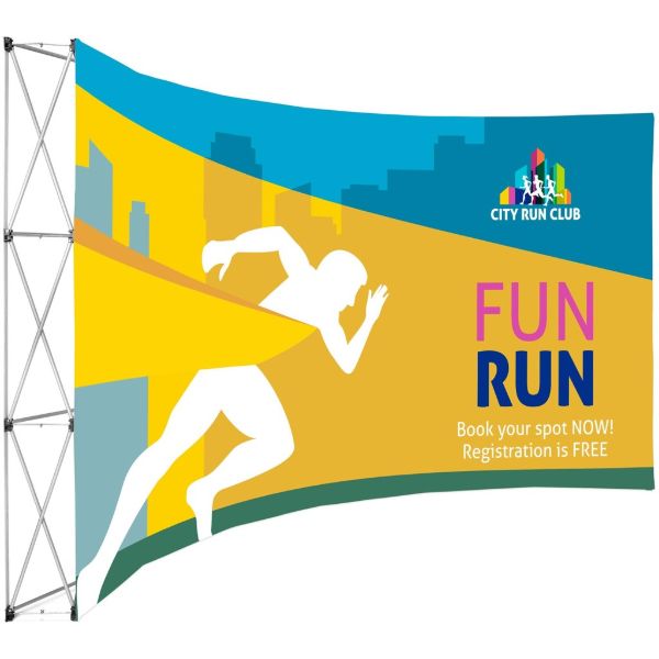 Legend Curved Banner Wall 4.2 X 2.25m