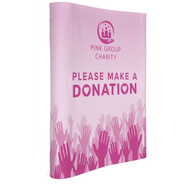 Legend Curved Banner Wall With Wings 1.45 X 2.25m