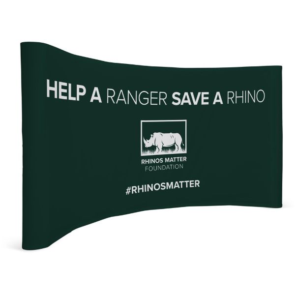 Legend Curved Banner Wall With Wings 4.2 X 2.25m