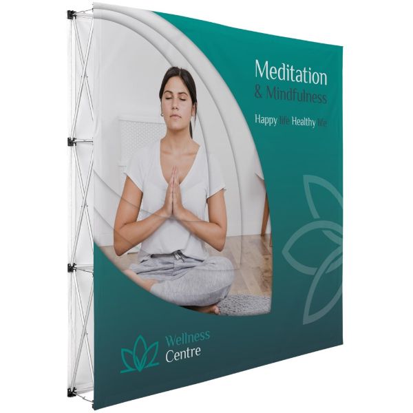 Double Sided Straight Banner Wall 2.25 X 2.25m