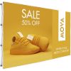 Double Sided Straight Banner Wall 3.7 X 2.25m