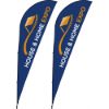 4m Sharkfin Single Sided Flying Banner
