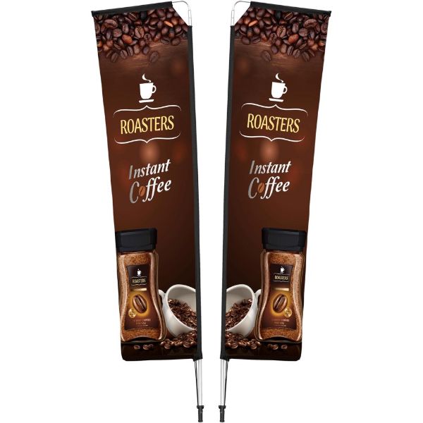 3m Telescopic Double Sided Flying Banner