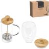 Okiyo Aibo Glass And Bamboo Coffee Set
