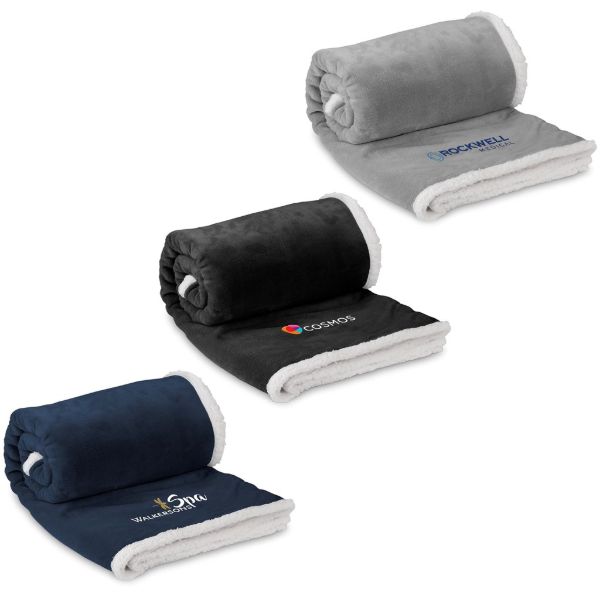 Us Basic Mckinley Sherpa Fleece Blanket