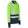 Long Sleeve Surveyor Two Tone Hi Viz Golf Shirt