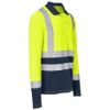 Long Sleeve Surveyor Two Tone Hi Viz Golf Shirt