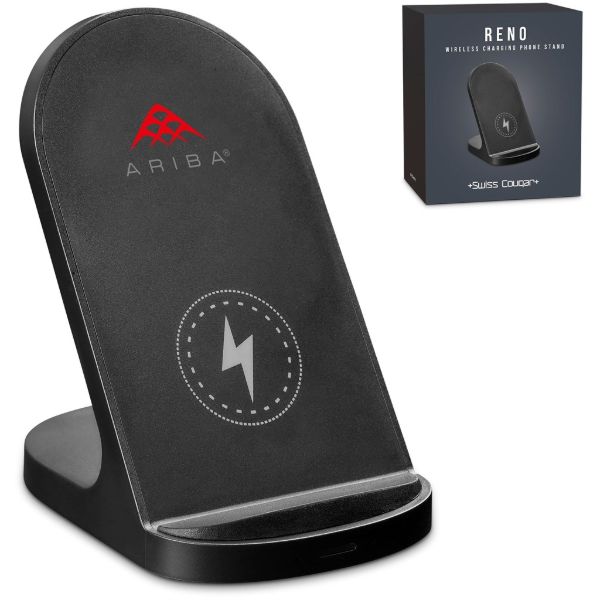 Swiss Cougar Reno Wireless Charging Phone Stand Bl