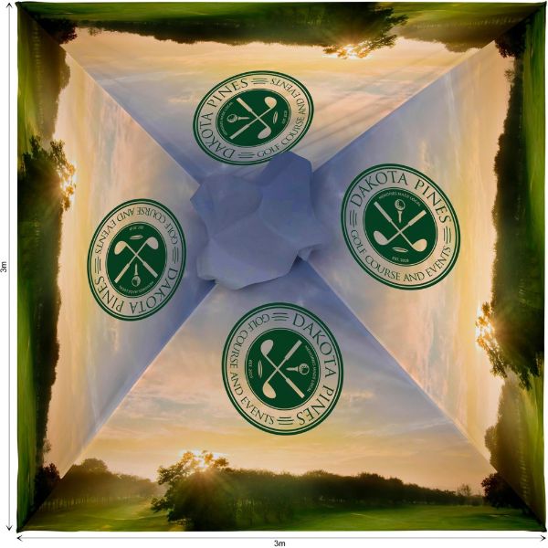 Fade Resistant Parasol Roof 3 x 3m