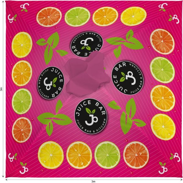 Subli Parasol Roof 3 x 3m