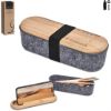 Okiyo Byoga Pet Felt And Bamboo Stationery Case