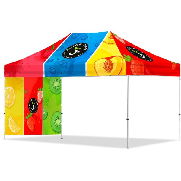 Gazebo 4.5 x 3m 1 Short Full Wall