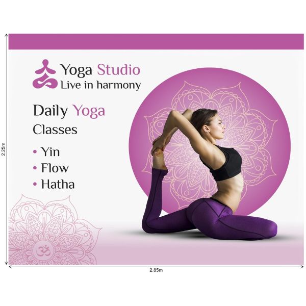 Curved Banner Wall Skin 2.85 X 2.25M