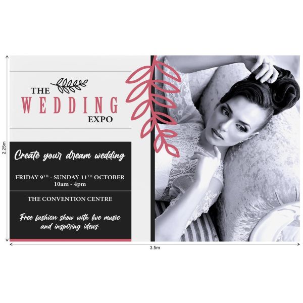 Curved Banner Wall Skin 3.5 X 2.25M