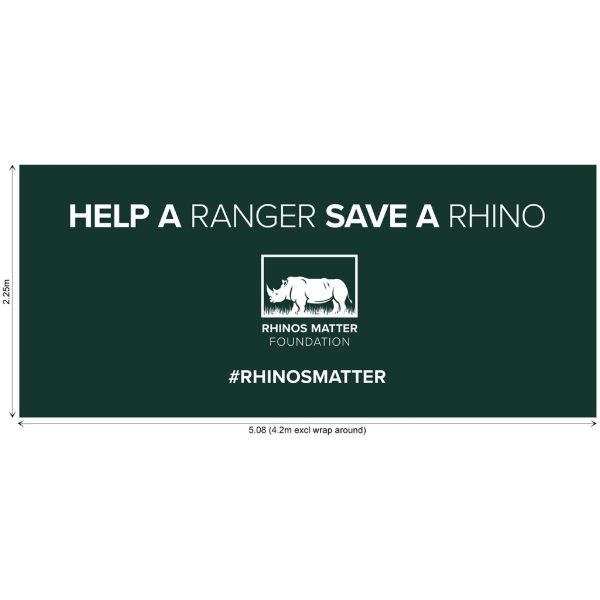 Curved Banner Wall Skin With Wings 5.11 X 2.25M