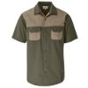 Mens Short Sleeve Serengeti 2 Tone Bush Shirt
