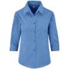 Ladies 3 4 Sleeve Micro Check Shirt