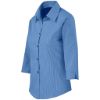 Ladies 3 4 Sleeve Micro Check Shirt