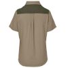 Ladies Short Sleeve Serengeti Two Tone Bush Shirt