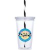 Malibu Plastic Tumbler And Straw 470ml