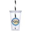 Malibu Plastic Tumbler And Straw 470ml