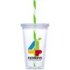 Malibu Plastic Tumbler And Straw 470ml