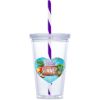 Malibu Plastic Tumbler And Straw 470ml