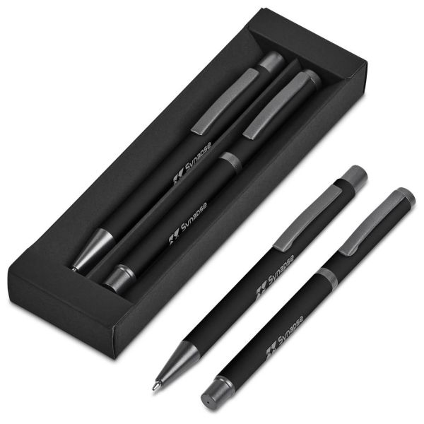 Omega Box Ball Pen And Rollerball Set