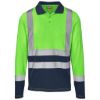 Long Sleeve Surveyor Two Tone Hi Viz Golf Shirt